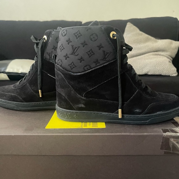 Louis Vuitton Shoes - Louis Vuitton Black High-Top Sneakers